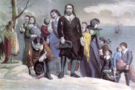 The Pilgrims Ashore